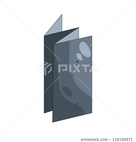 Illustration of folded map Illustration of folded map 138180871
