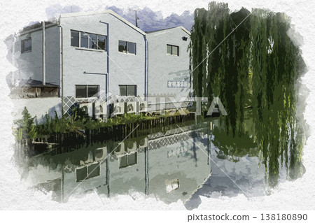 水彩風格柳川有明海洋水族館,福岡縣柳川市 水彩風格柳川有明海洋水族館,福岡縣柳川市 138180890
