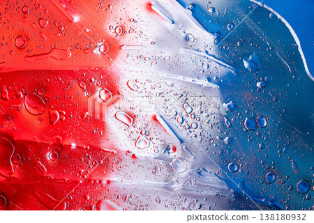 Vertical stripes of blue white and red paint texture Vertical stripes of blue white and red paint texture 138180932