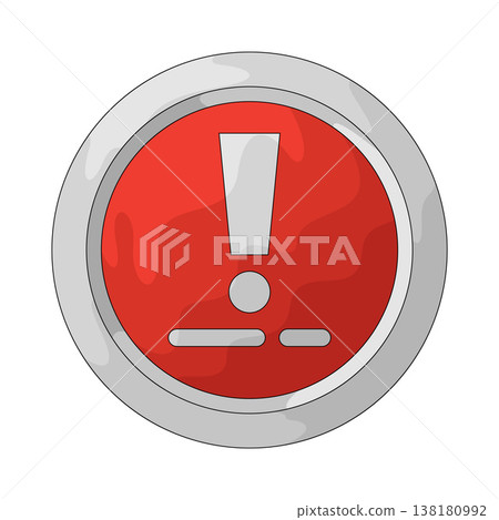 Illustration of danger sign 138180992