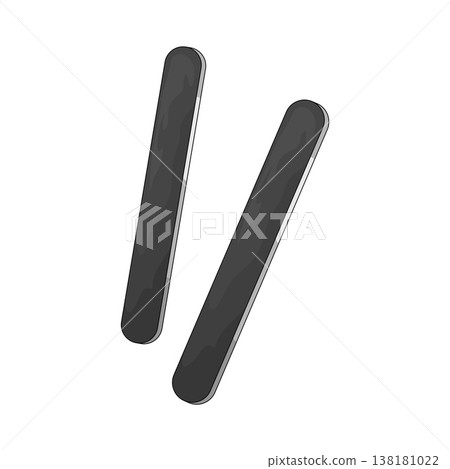 Illustration of Nail File Illustration of Nail File 138181022