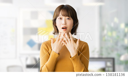 Surprised woman/business woman 138181136