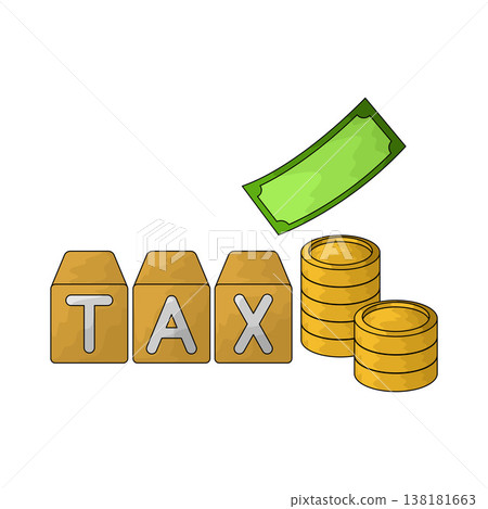 Illustration of Taxes Illustration of Taxes 138181663