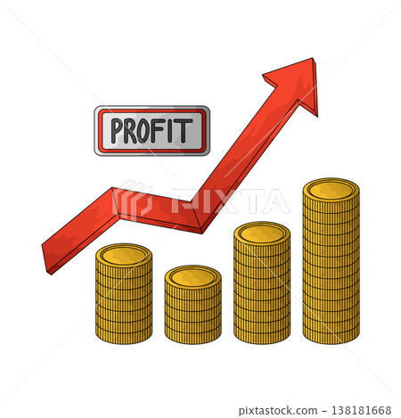 Illustration of Profit 138181668