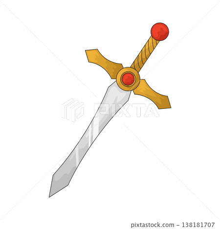 Illustration of Sword Illustration of Sword 138181707