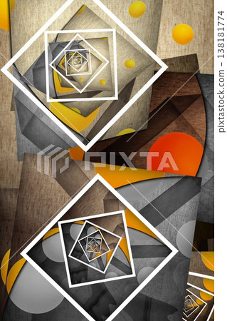 Abstract image of different geometric shapes Abstract image of different geometric shapes 138181774
