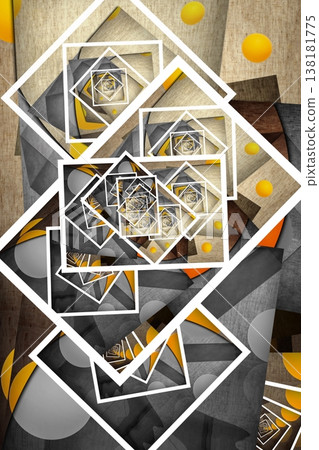 Abstract image of different geometric shapes Abstract image of different geometric shapes 138181775