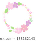 櫻花花環框架 138182143