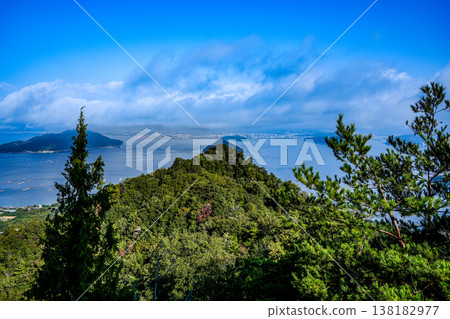 Late autumn in Etajima: Morning view of Hiroshima city from the hiking trail of Mt. Kuman, Hiroshima Prefecture (Part 1) Late autumn in Etajima: Morning view of Hiroshima city from the hiking trail of Mt. Kuman, Hiroshima Prefecture (Part 1) 138182977