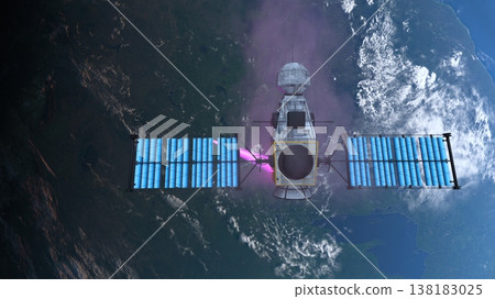 Satellite and Earth 138183025