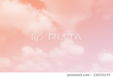Pink Sky Pastel Light Abstract Background Texture Nature Summer Landscapte Sun Cloud Beauty Sunset Overlay Gradient Color Sunrise Mockup Scene Wallpaper Fantasy Bright Cute Backdrop Dream 138183233