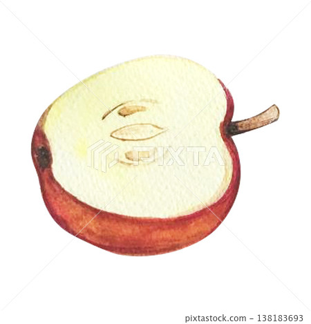 apple watercolor illustration 138183693