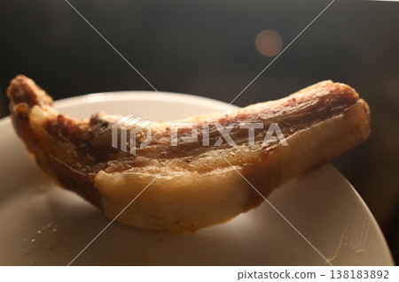 Meat Dish Ready to Eat on Rustic Plate Meat Dish Ready to Eat on Rustic Plate 138183892