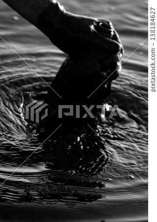 Amateur Spa treatment (mud baths) is in a bottle of mud from coastal mudflats saline lagoons Amateur Spa treatment (mud baths) is in a bottle of mud from coastal mudflats saline lagoons 138184627