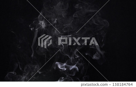 Smoke, dark background and steam, fog or gas on mockup space wallpaper. Cloud, smog and magic effect on black backdrop of mist with abstract texture, dry ice pattern or vapor of incense moving in air Smoke, dark background and steam, fog or gas on mockup space wallpaper. Cloud, smog and magic effect on black backdrop of mist with abstract texture, dry ice pattern or vapor of incense moving in air 138184764