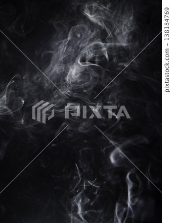 Smoke, dark background and steam, fog or gas on mockup space wallpaper. Cloud, smog and magic effect on black backdrop of mist with abstract texture, dry ice pattern or vapor of incense moving in air Smoke, dark background and steam, fog or gas on mockup space wallpaper. Cloud, smog and magic effect on black backdrop of mist with abstract texture, dry ice pattern or vapor of incense moving in air 138184769