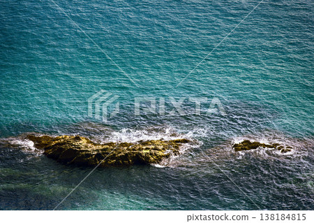 Mediterranean sea surface in September Mediterranean sea surface in September 138184815