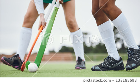 Hockey team, game or field for exercise fitness workout or running performance, physical or sport challenge. Healthy professional athlete, cardio collaboration or outdoor competition, train or strong Hockey team, game or field for exercise fitness workout or running performance, physical or sport challenge. Healthy professional athlete, cardio collaboration or outdoor competition, train or strong 138185698