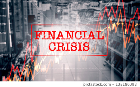 Financial crisis, graphs and statistics of economy, inflation of money and increase in price, cost and overlay. Chart, analytics and recession for finance data, fail of stock market and trading risk Financial crisis, graphs and statistics of economy, inflation of money and increase in price, cost and overlay. Chart, analytics and recession for finance data, fail of stock market and trading risk 138186398