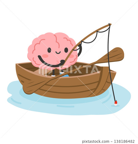 Brain Fishing in Boat Relaxing Activity 138186482