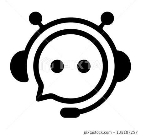 聊天機器人/人工智慧機器人(人工智慧生成)向量圖示插圖 聊天機器人/人工智慧機器人(人工智慧生成)向量圖示插圖 138187257