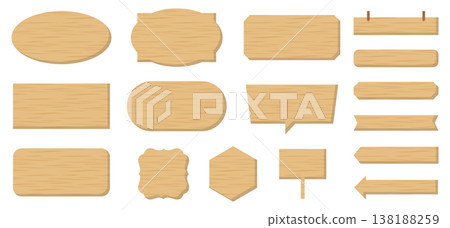 Wood-grain frame set, light beige. 138188259