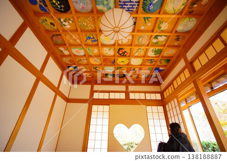 京都正壽院 - 設有心形窗和天花板畫的客殿 京都正壽院 - 設有心形窗和天花板畫的客殿 138188887