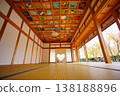 京都正壽院 - 設有心形窗和天花板畫的客殿 138188896