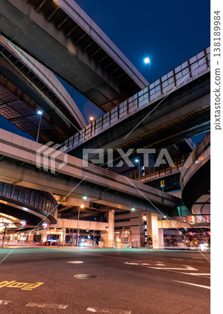 Night view - Osaka, Awaza Junction - Part 4 Night view - Osaka, Awaza Junction - Part 4 138189984