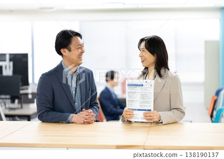 A smiling manager at work A smiling manager at work 138190137