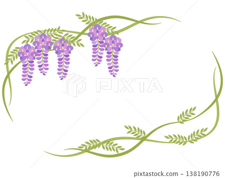 紫藤花框架 紫藤花框架 138190776