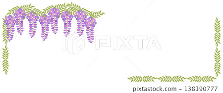 Wisteria flower frame 138190777