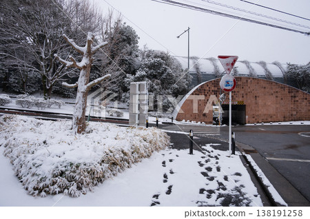 A brick tunnel: A winter scene in Kitayana A brick tunnel: A winter scene in Kitayana 138191258