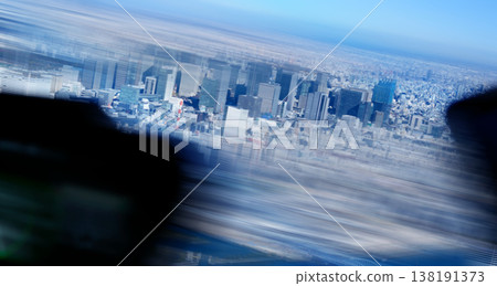 從直升機上拍攝的東京灣航拍照片 從直升機上拍攝的東京灣航拍照片 138191373