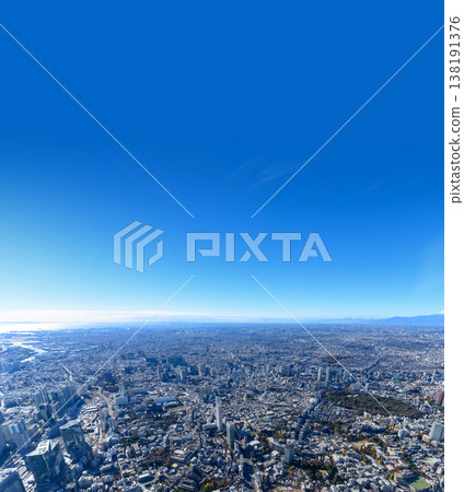 A vast urban landscape of Tokyo, photographed on a clear day. A vast urban landscape of Tokyo, photographed on a clear day. 138191376