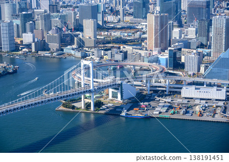 東京灣彩虹橋和港口區域 東京灣彩虹橋和港口區域 138191451
