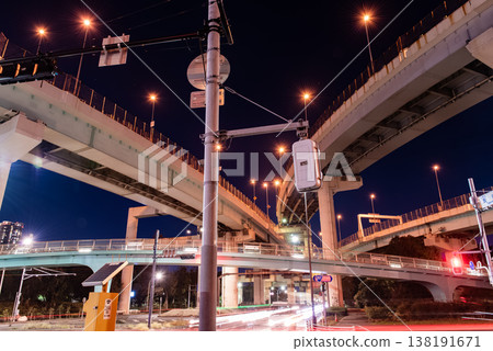 Night view - Tokyo, Tatsumi Junction, 5 Night view - Tokyo, Tatsumi Junction, 5 138191671