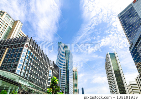 Urban landscape with skyscrapers 138191919