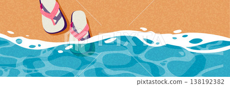 Flat design summer banner set with beach, travel and outdoor scenes. Flat design summer banner set with beach, travel and outdoor scenes. 138192382