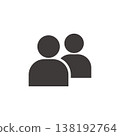 Two people, multiple people, icons, pictograms 138192764