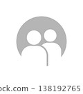 Two people, multiple people, icons, pictograms 138192765