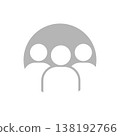 3 people, multiple people, icons, pictograms 138192766