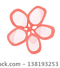Pink flower of apple. Watercolor hand drawn isolated on white background. Design for print, fabric, cover, card, wedding. 138193253