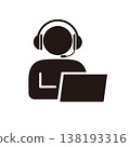 Customer operator pictogram icon 138193316