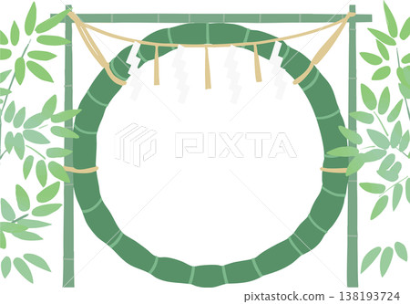 Great Purification Ritual Chino-wa Frame (A4/A3) Japanese Style Circular Frame | Summer Purification Ritual Background Material Great Purification Ritual Chino-wa Frame (A4/A3) Japanese Style Circular Frame | Summer Purification Ritual Background Material 138193724