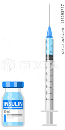 Diabetes Insulin Syringe and Vial Diabetes Insulin Syringe and Vial 138193737