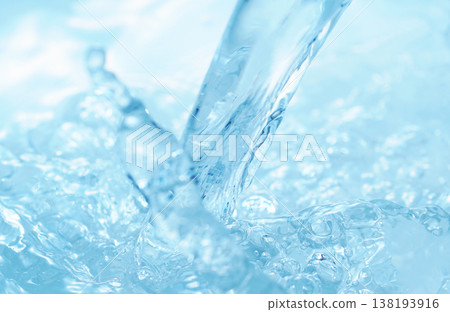水、水面、飛濺、漣漪、水柱、紋理、背景材料 138193916