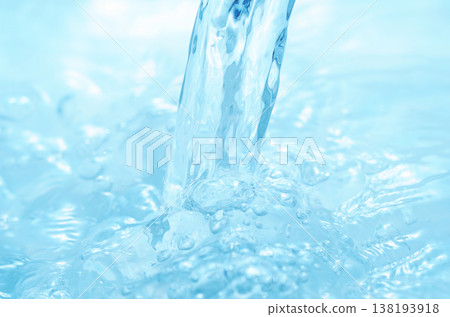 水、水面、飛濺、漣漪、水柱、紋理、背景材料 138193918