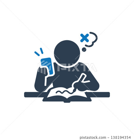 Failed Study Concentration Icon 138194354