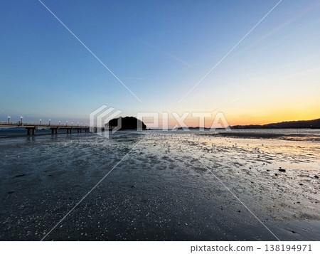 Beautiful evening sunset 138194971